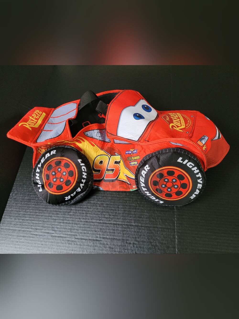 Disney Pixar Cars 3D Kids Lightning McQueen Halloween Costume One Size 4 5 6 7 8